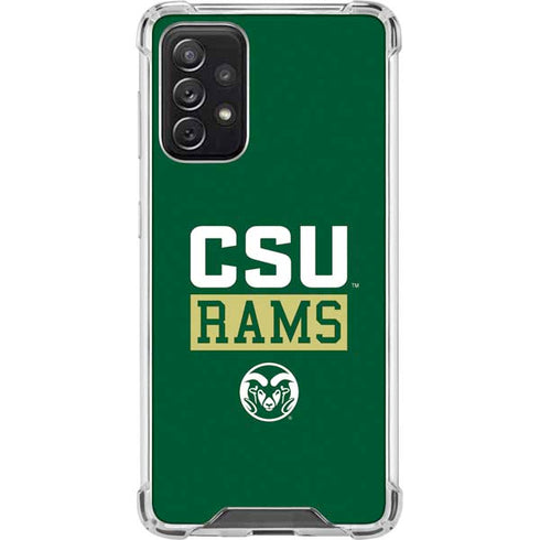 Colorado State University CSU Rams Galaxy A72 5G Clear Case